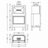 Стальная каминная топка Piazzetta HT 610